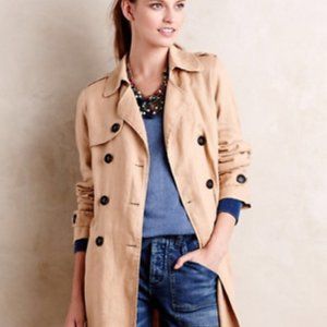 [SOLD] Eva Franco classic linen trench coat